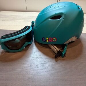 Giro Slingshot CP Youth XS/Small Snow Ski Helmet Marine Wild/Wild Goggles